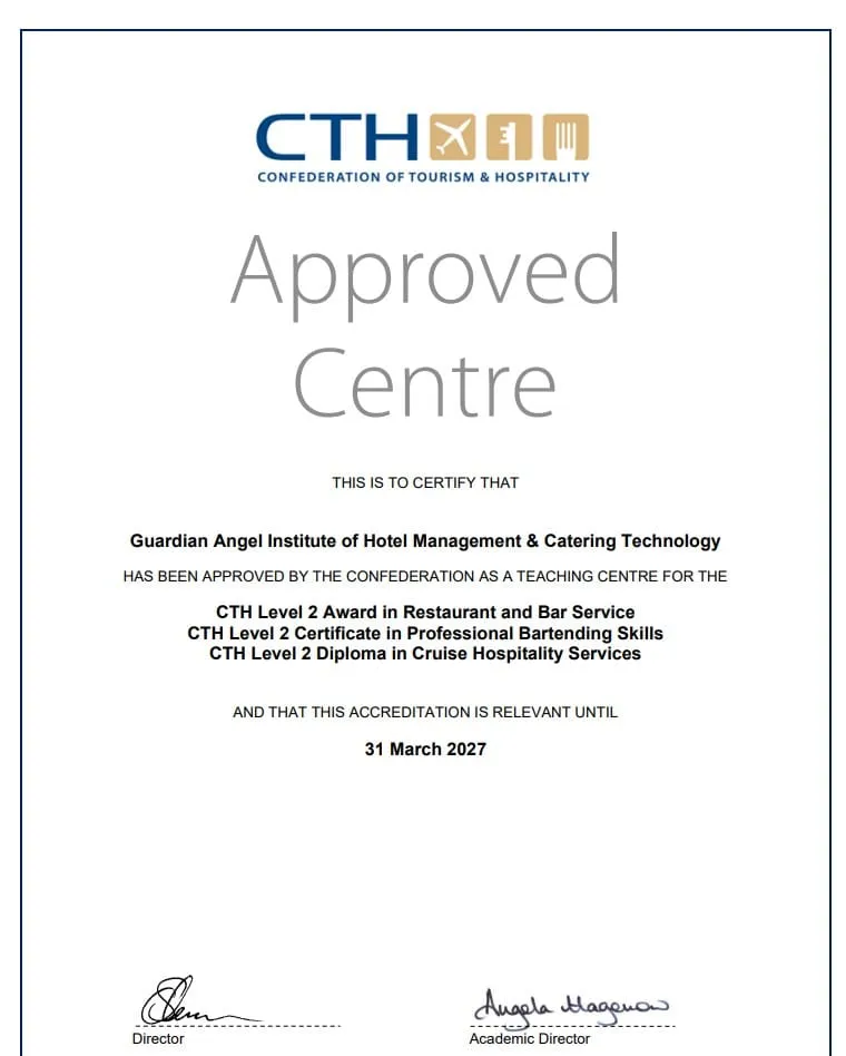GAIHMCT CTH Approved Centre Certificate